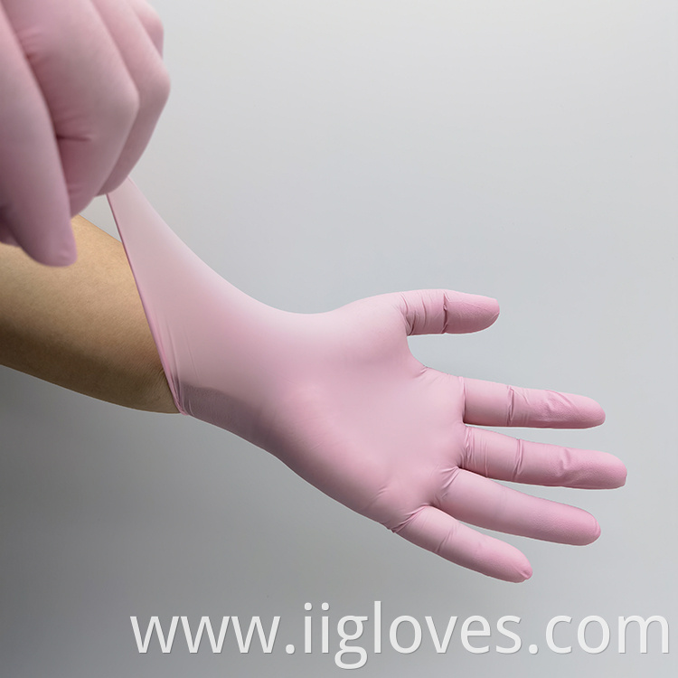 latex powder free glove guantes desechables de nitrilo xs uso medico disposable latex Nitrile gloves